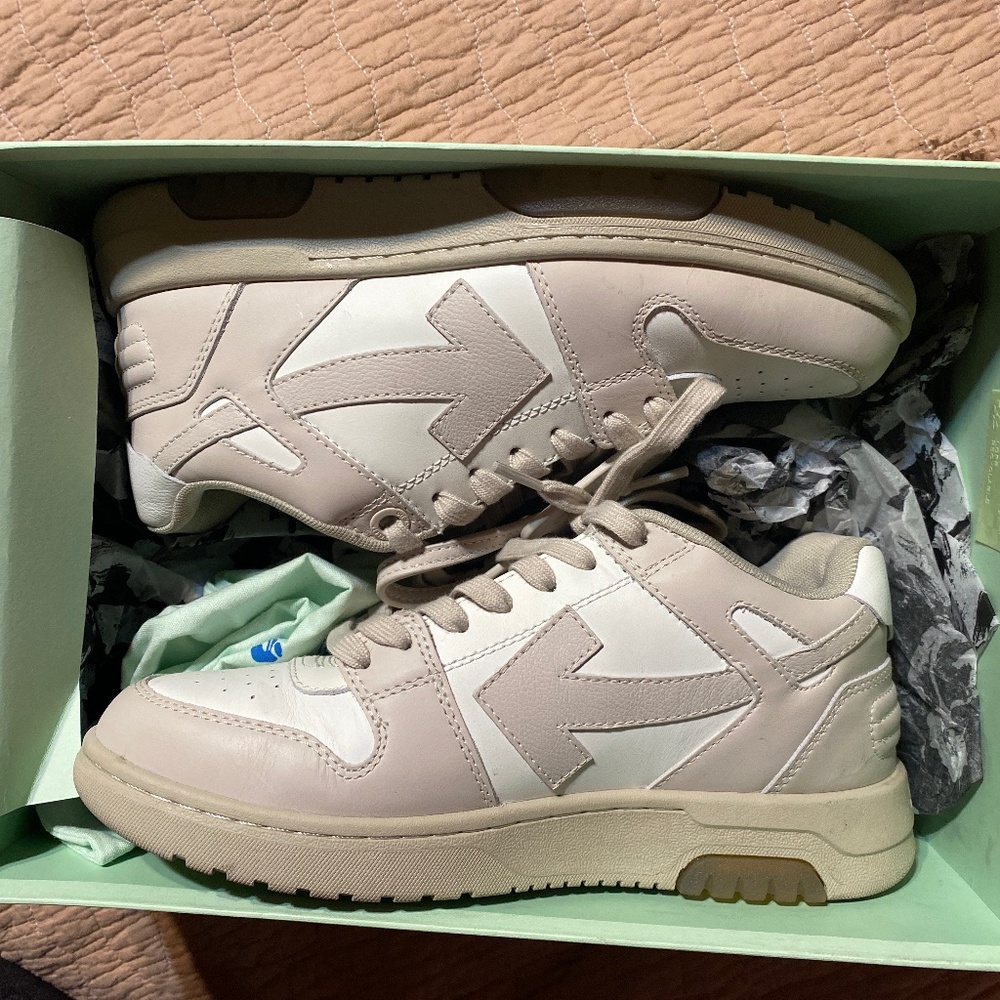 Off White c/o Virgil Abloh Out of Office Calf Leather Shoes 9B/39